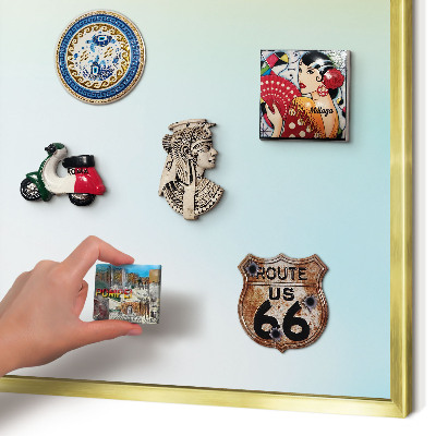 Magnetic board for magnets in a gold frame Pastel relaxation