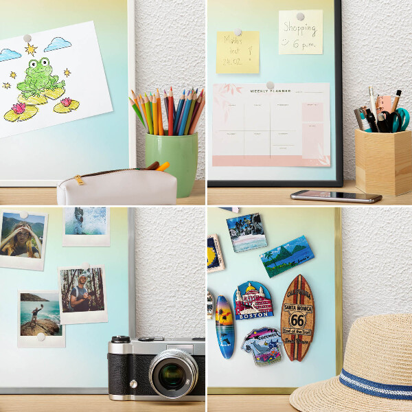 Magnetic board for magnets in a gold frame Pastel relaxation