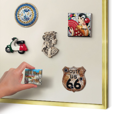 Magnetic board for magnets in a gold frame Fog tone