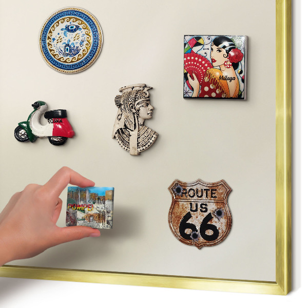 Magnetic board for magnets in a gold frame Fog tone