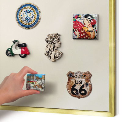 Magnetic board for magnets in a gold frame Fog tone