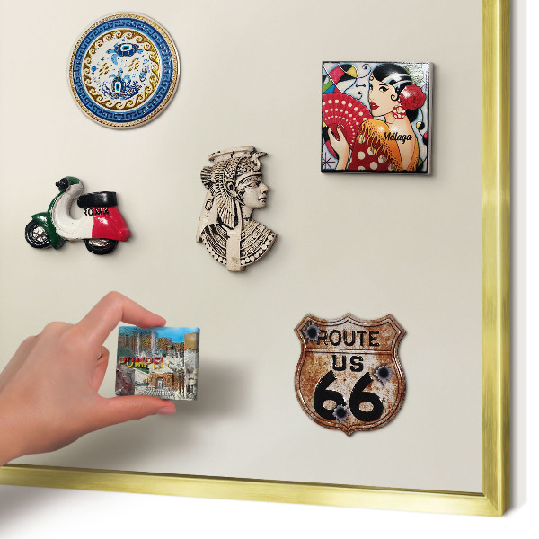 Magnetic board for magnets in a gold frame Fog tone