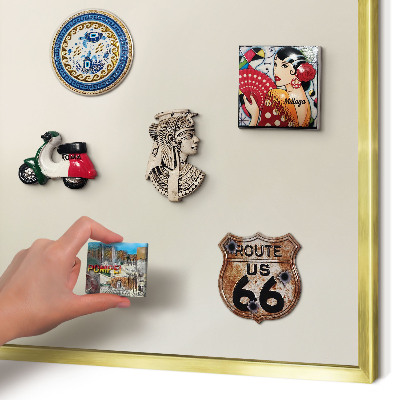 Magnetic board for magnets in a gold frame Fog tone