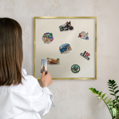 Magnetic board for magnets in a gold frame Fog tone