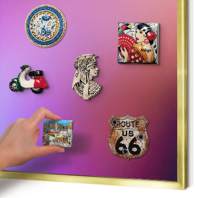 Magnetic board for magnets in a gold frame Colors of harmony