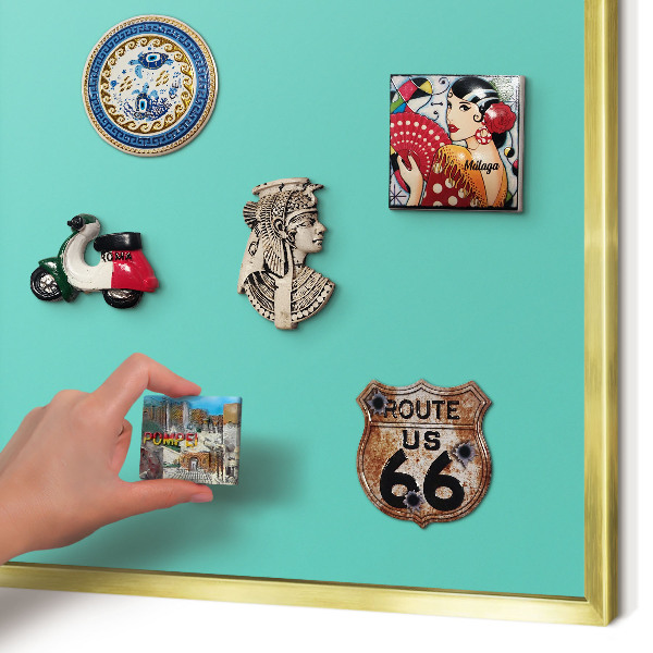 Magnetic board for magnets in a gold frame Strong mint