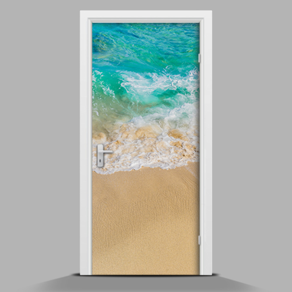 Door sticker On the beach