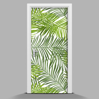 Door sticker Palm leaves