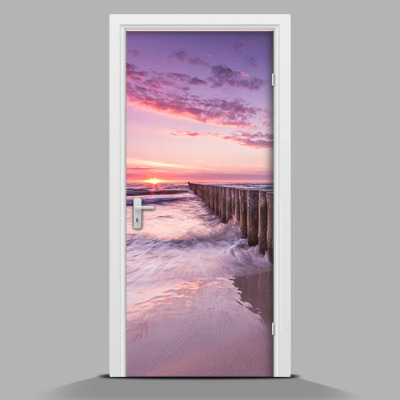 Door mural Sunset by the sea