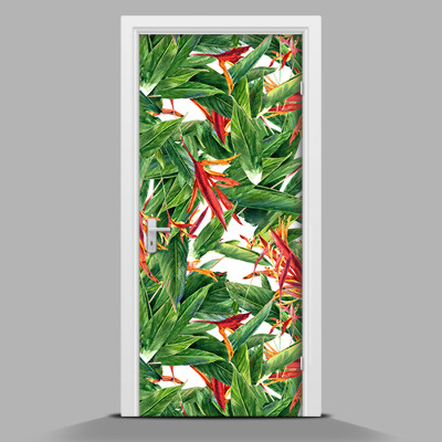 Door mural sticker Orchids