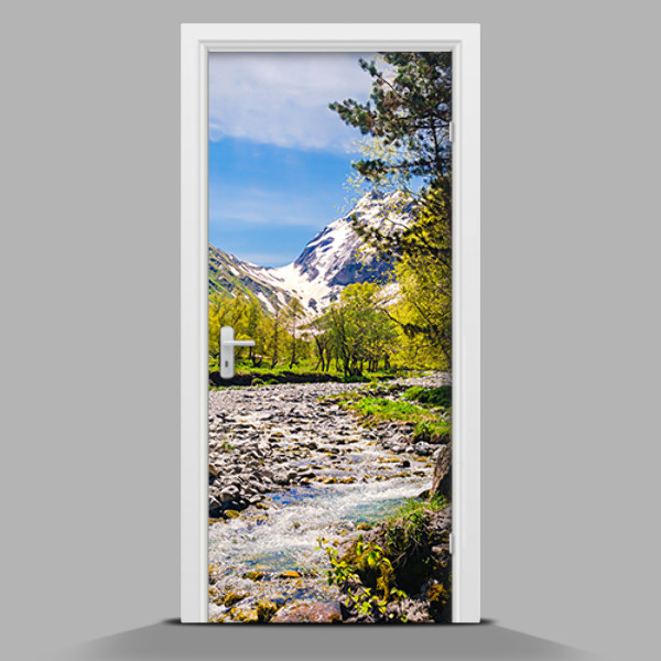 Door mural Mountain landscape