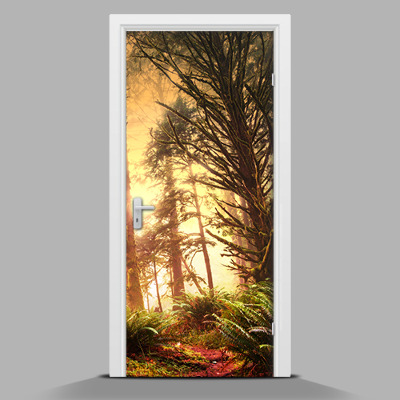 Door mural Enchanted forest