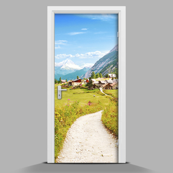 Door mural Mountain landscape