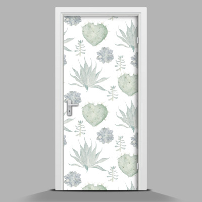 Door mural sticker Cacti