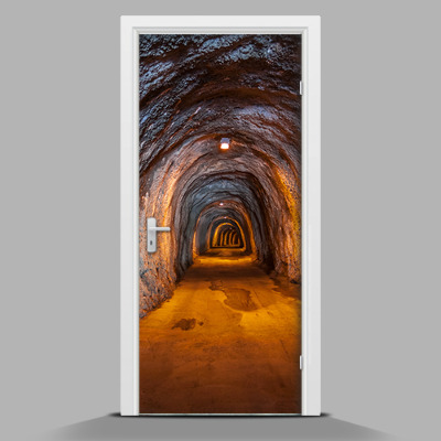 Door wallpaper In the mine