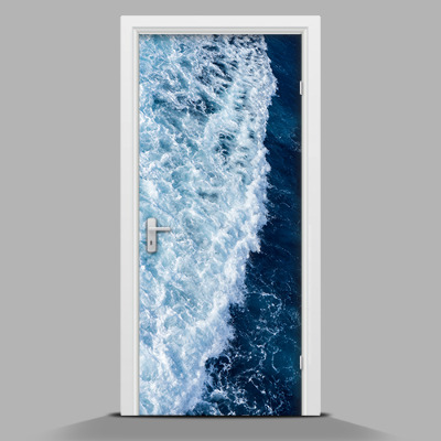 Door wallpaper Sea wave