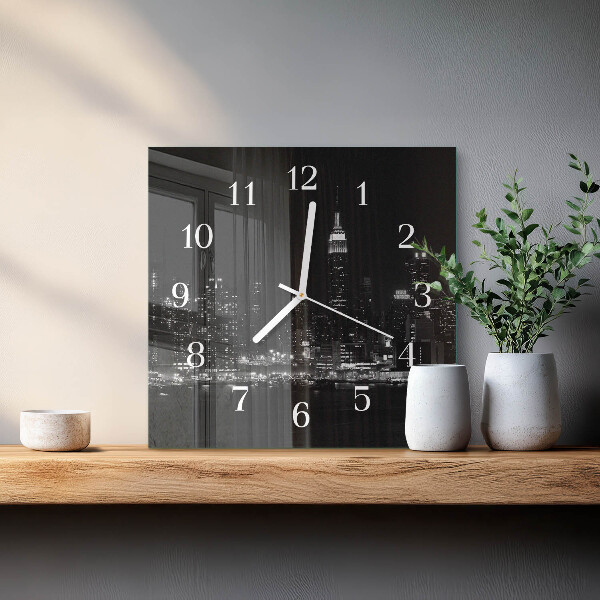 Square wall clock Horizon