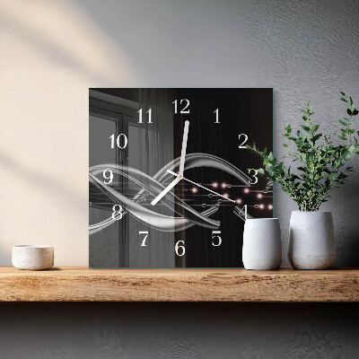Square wall clock Abstraction