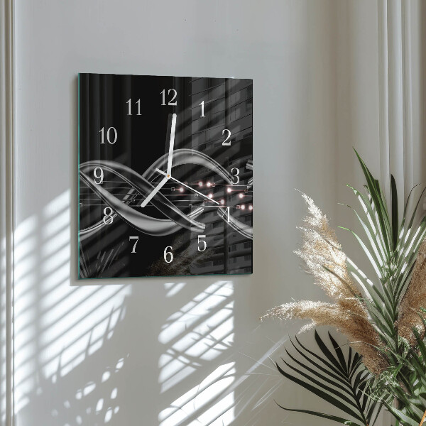 Square wall clock Abstraction