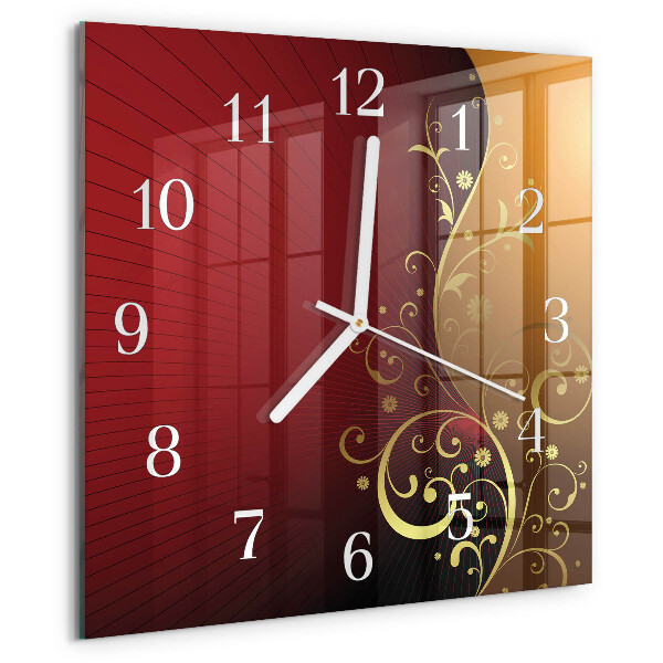 Square wall clock Abstraction