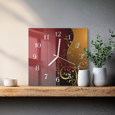 Square wall clock Abstraction