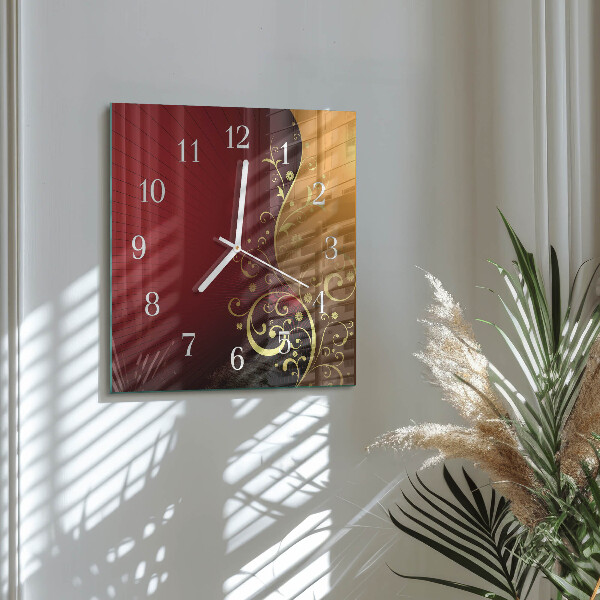 Square wall clock Abstraction