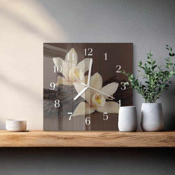 Square wall clock Vanilla