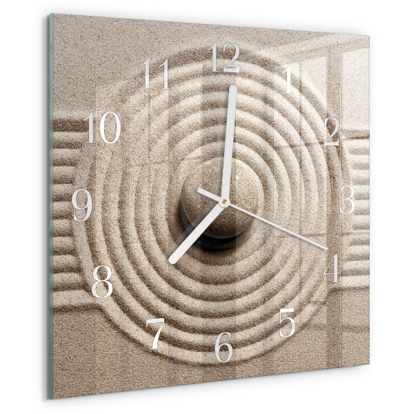 Square wall clock Stone