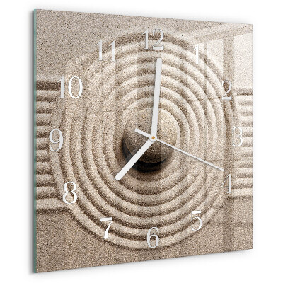 Square wall clock Stone