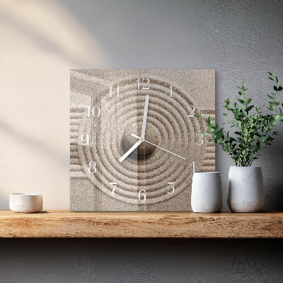 Square wall clock Stone