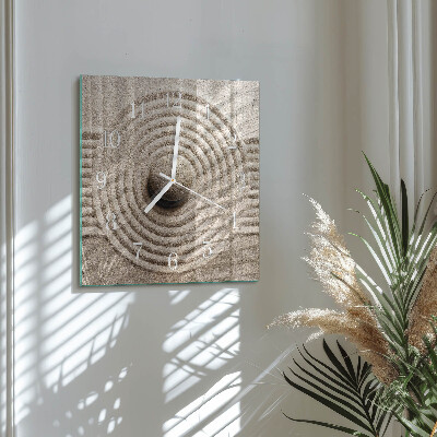 Square wall clock Stone