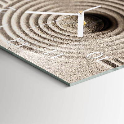 Square wall clock Stone