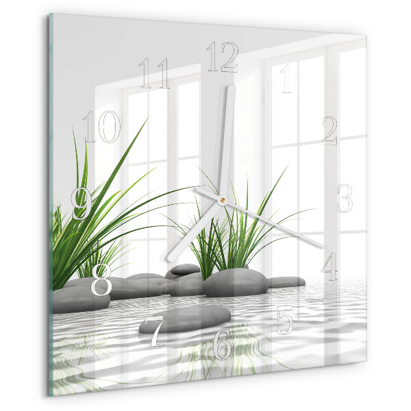 Square wall clock Stones
