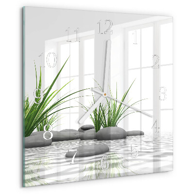 Square wall clock Stones