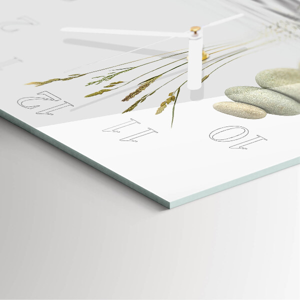 Square wall clock Stones