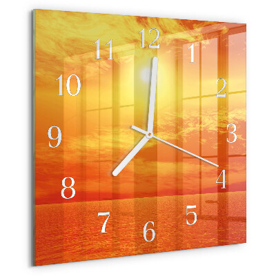 Square wall clock Sunny