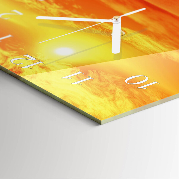 Square wall clock Sunny