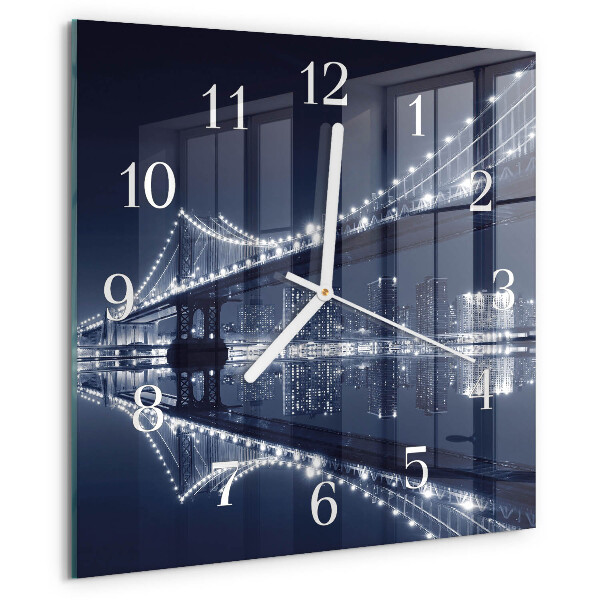Square wall clock Bridge