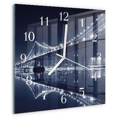 Square wall clock Bridge