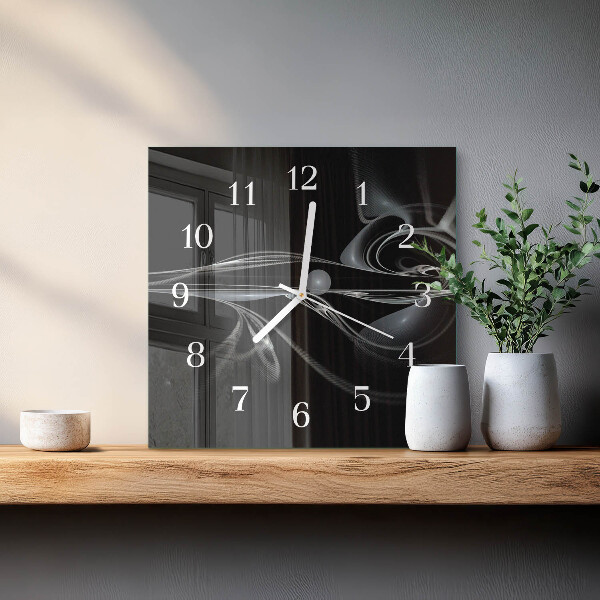 Square wall clock Abstraction