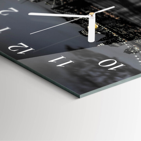 Square wall clock Horizontal Bridge