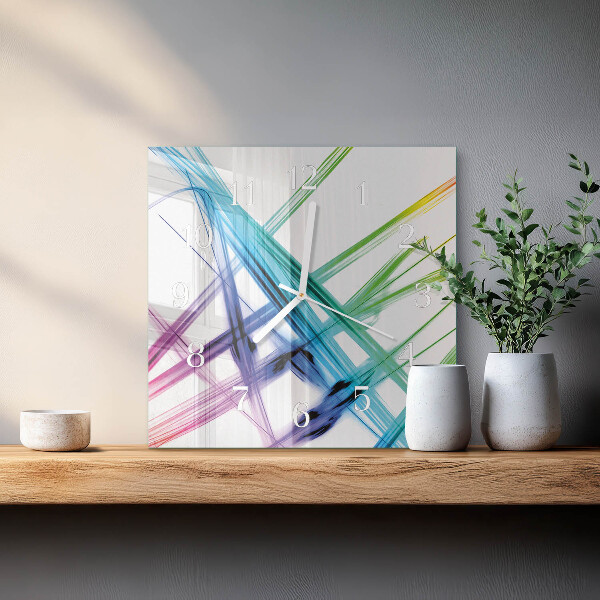 Square wall clock Abstraction