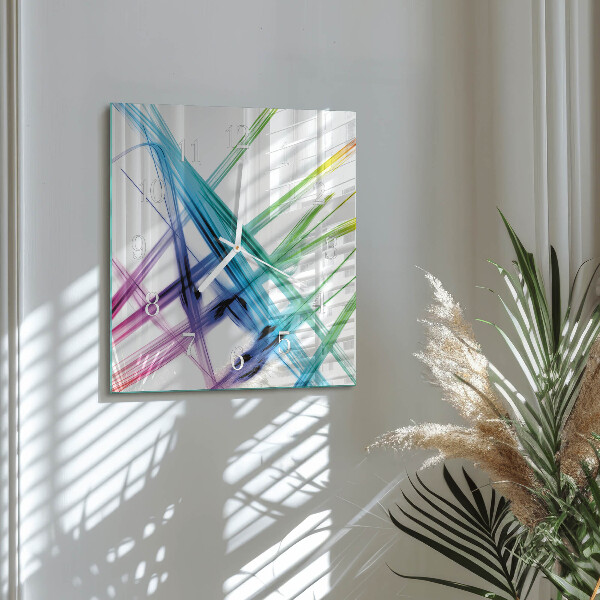Square wall clock Abstraction