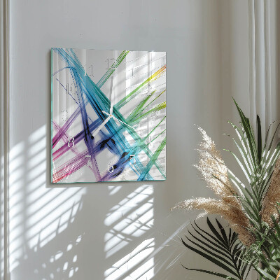 Square wall clock Abstraction