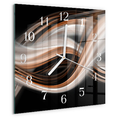 Square wall clock Abstract Art