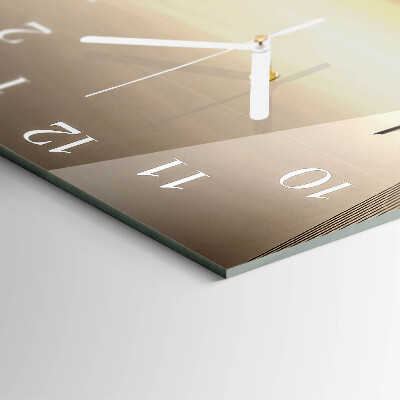 Square wall clock Sepia Bridge
