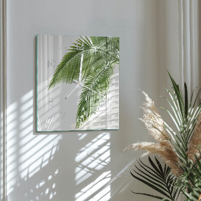 Square wall clock Palm Leaves
