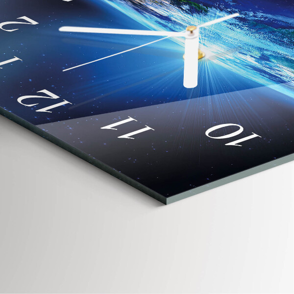 Square wall clock Earth's Universe