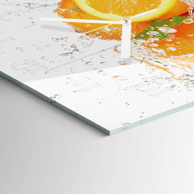 Square wall clock Oranges