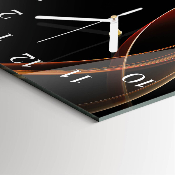 Square wall clock Abstract Lines